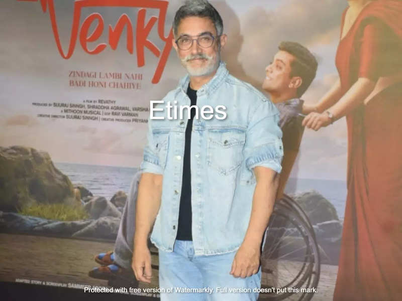 Aamir Khan says he will start working on a film after a year, at the screening of 'Salaam Venky' - Watch video