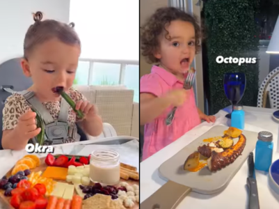 This toddler is the least picky eater ever