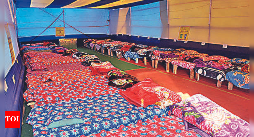 Ten night shelters & eight temporary tents for homeless in Patna