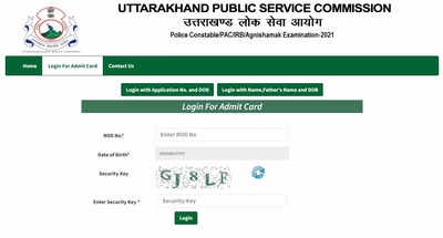 UKPSC Admit Card 2022 released for Police Constable, Fire Safety Officer and other posts at ukpsc.net.in