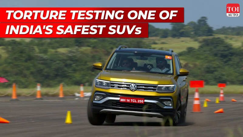 Driving Volkswagen Taigun on an Airfield! | TOI Auto