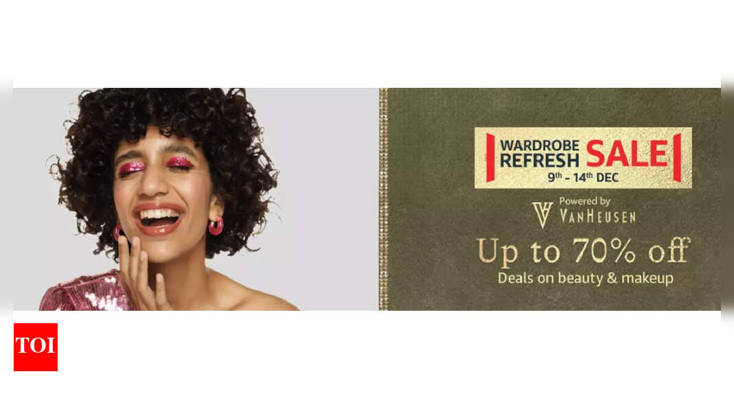 Amazon Wardrobe Refresh Sale Up to 70 off on skincare, hair care, and