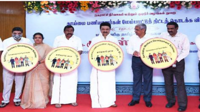 Tamil Nadu CM launches scheme for sanitary workers | Chennai News - Times of India