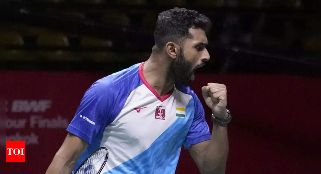 BWF World Tour Finals: HS Prannoy stuns Olympic champion Victor Axelsen | Badminton News – Times of India