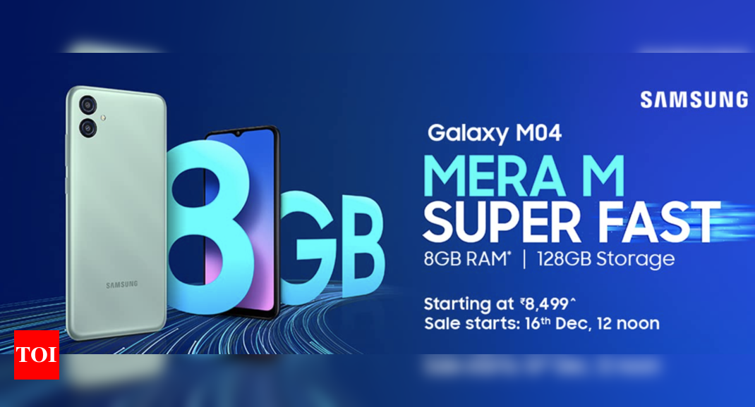 Samsung Galaxy M04 launched: Price, features and more – Times of India