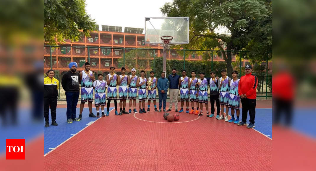 Basketball team of a local school wins the CBSE Cluster Times of India