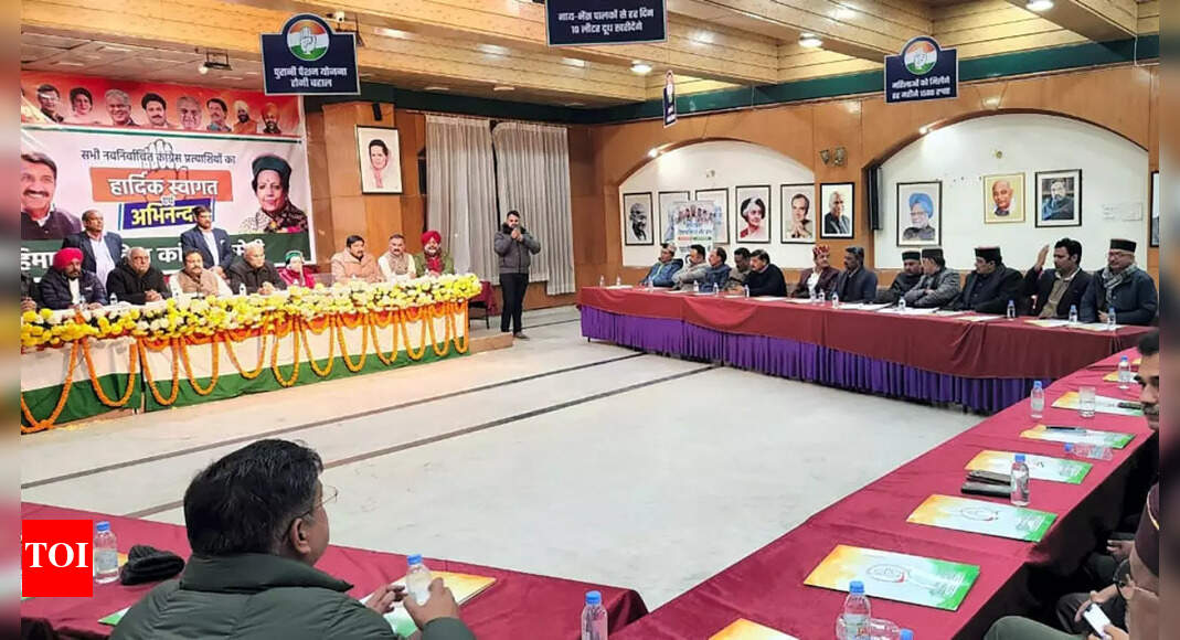 Newly elected Himachal Congress MLAs authorise party president to pick next CM