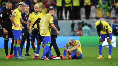 Brazil first team to be eliminated after 1-0 lead in extra-time of a World Cup knockout match