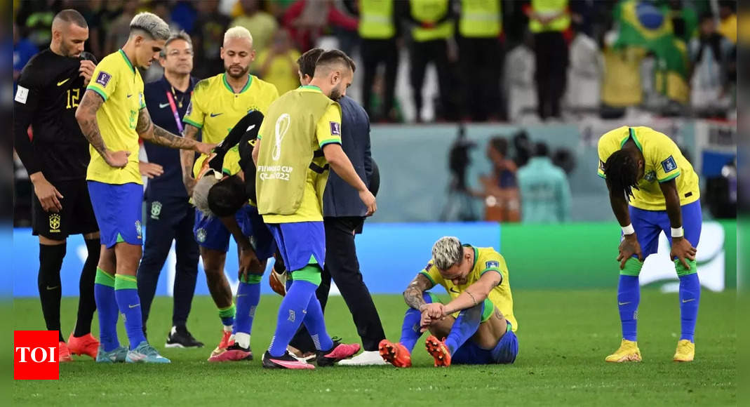 Brazil first team to be eliminated after 1-0 lead in extra-time of a World Cup knockout match | Football News – Times of India