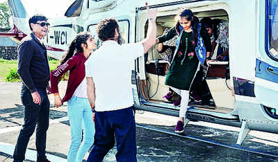 Rajasthan: Rahul Gandhi keeps promise, takes 3 Madhya Pradesh girls on helicopter ride