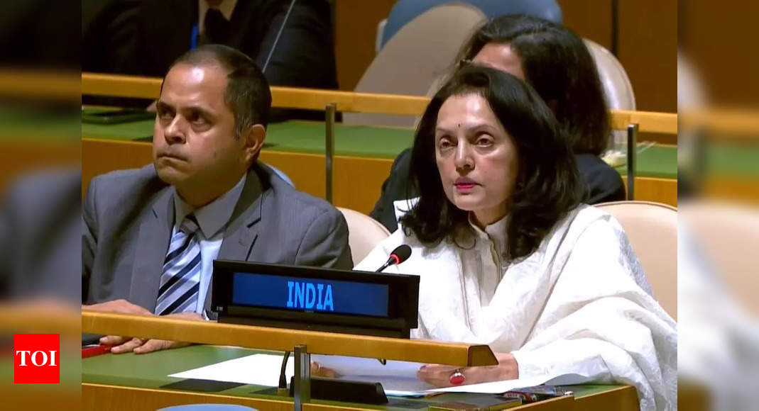 India abstains on UNSC resolution exempting aid from sanctions, says terror groups in neighbourhood take advantage of carve-outs | India News – Times of India