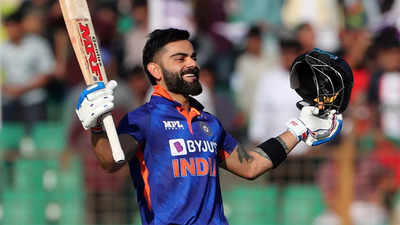 Virat Kohli slams 72nd international ton, surpasses Ricky Ponting to go  second behind Sachin Tendulkar | Cricket News - Times of India