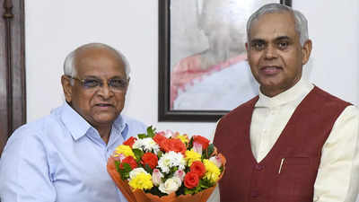 Bhupendra Patel meets Gujarat governor, stakes claim to form government