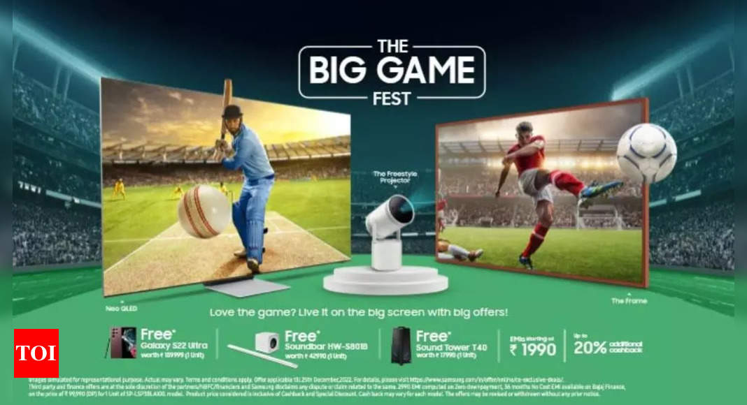 Samsung is offering deals on premium TVs during Big Game Fest: All details – Times of India