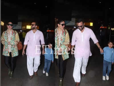 Kareena Kapoor Khan, Saif Ali Khan, Taimur And Jeh Make A Stylish ...