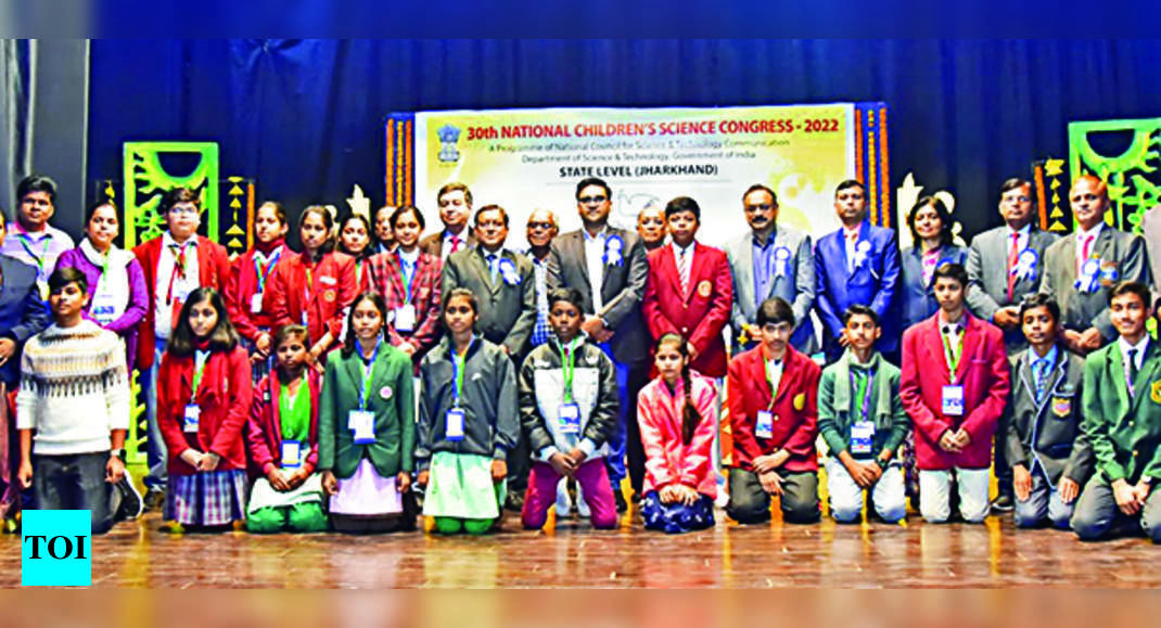 बोकारो में आयोजित राज्य स्तरीय विज्ञान कांग्रेस में स्कूली बच्चों ने पेश किए अभिनव प्रोजेक्ट |  रांची समाचार – टाइम्स ऑफ इंडिया