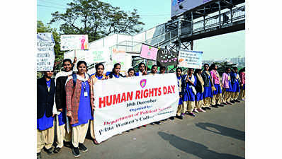 Speech contests, marches mark Human Rights Day