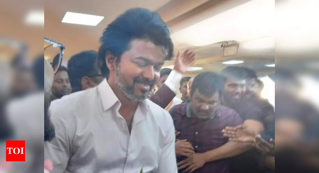 Spotted Vijay Attends A Wedding Reception In Chennai Pictures And   Photo 