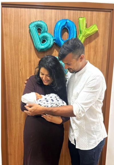 With our hearts full of gratitude, we introduce Aayansh: Mayank Agarwal, Aashita Sood blessed with a baby boy