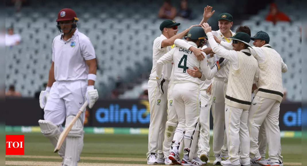 2nd Test: Australia hammer West Indies by 419 runs to sweep series | Cricket News – Times of India