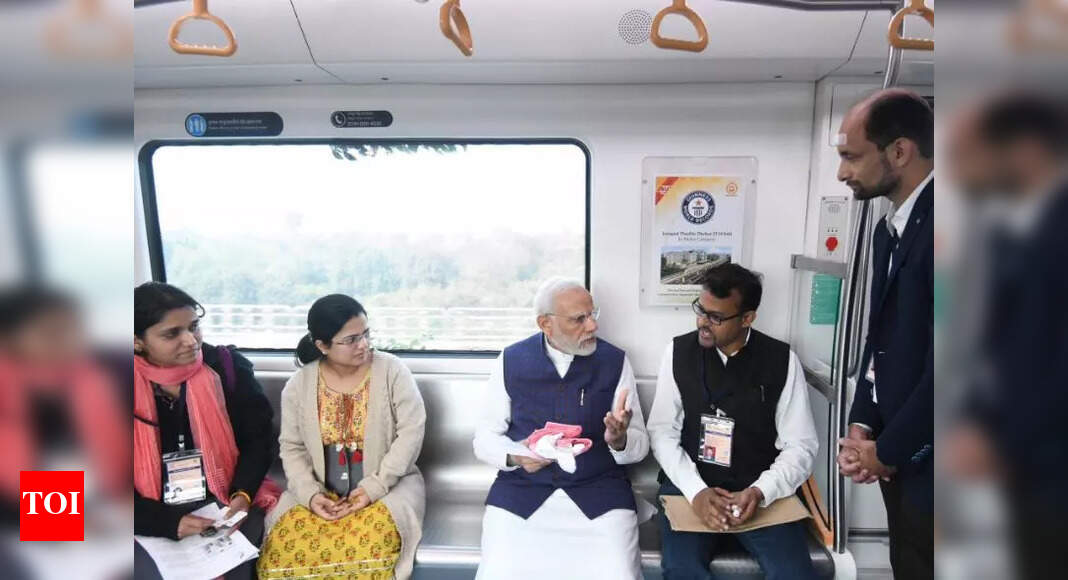 PM Modi Inaugurates Phase I Of Nagpur Metro Rail Project Takes Train Ride India News Times 