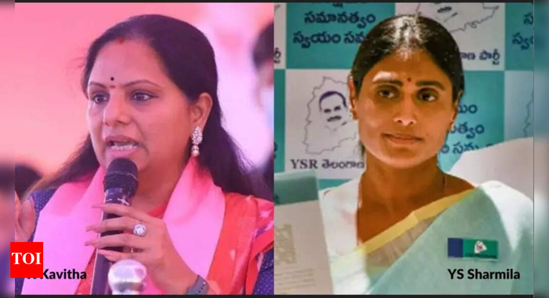 Kavitha Sharmila Daughters From Different Political Lineage Make Headlines In Telangana 