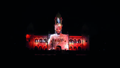 Projection mapping show at Gandhi Bhawan free for public from Dec 11 to Jan 1