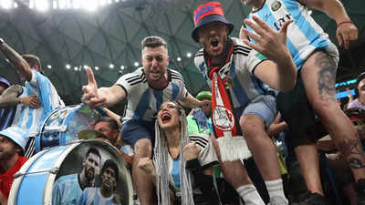 Argentina revel in 'home' support at FIFA World Cup