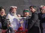 Shimla: Himachal Pradesh Chief Minister Sukhwinder Singh Sukhu and his deputy Mu...