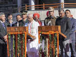 Shimla: Congress leader Sukhvinder Singh Sukhu being sworn-in as Himachal Prades...