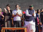 Shimla: Himachal Pradesh Chief Minister Sukhwinder Singh Sukhu (R) with Congress...