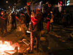 Demonstration to demand the dissolution of Congress and to hold democratic elections, in Lima