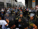 Demonstration to demand the dissolution of Congress and to hold democratic elections, in Lima