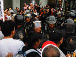 Demonstration to demand the dissolution of Congress and to hold democratic elections, in Lima