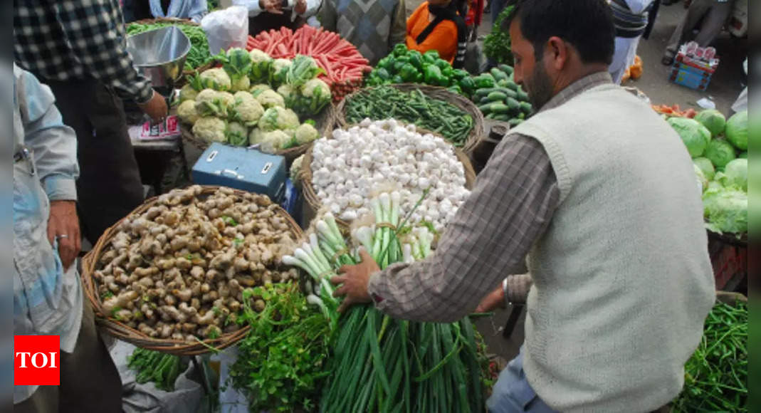 Retail inflation eases to 11-month low of 5.88% in November – Times of India