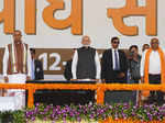 Gandhinagar, Dec 12 (ANI): Prime Minister Narendra Modi with Gujarat Governor Ac...