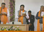 Gandhinagar: Bharatiya Janata Party (BJP) MLAs take oath as Gujarat ministers du...