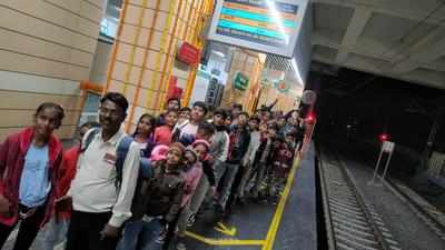 Record 1 lakh plus ride Metro on Monday