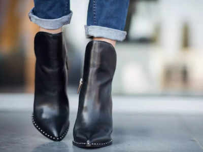 Aldo High Black Leather High Heeled Ankle Boots 5 inch Heel UK 3 EU 36 |  eBay