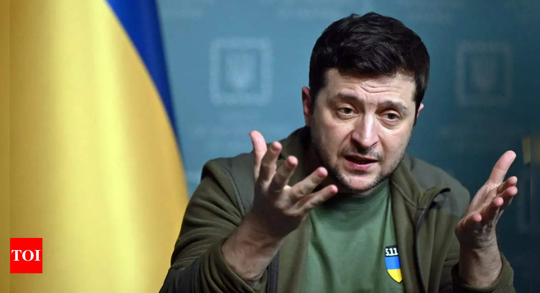Ukraine needs extra gas and weapons, Volodymyr Zelenskyy tells G7 – Times of India