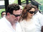 Stars at funeral of late Shammi Kapoor