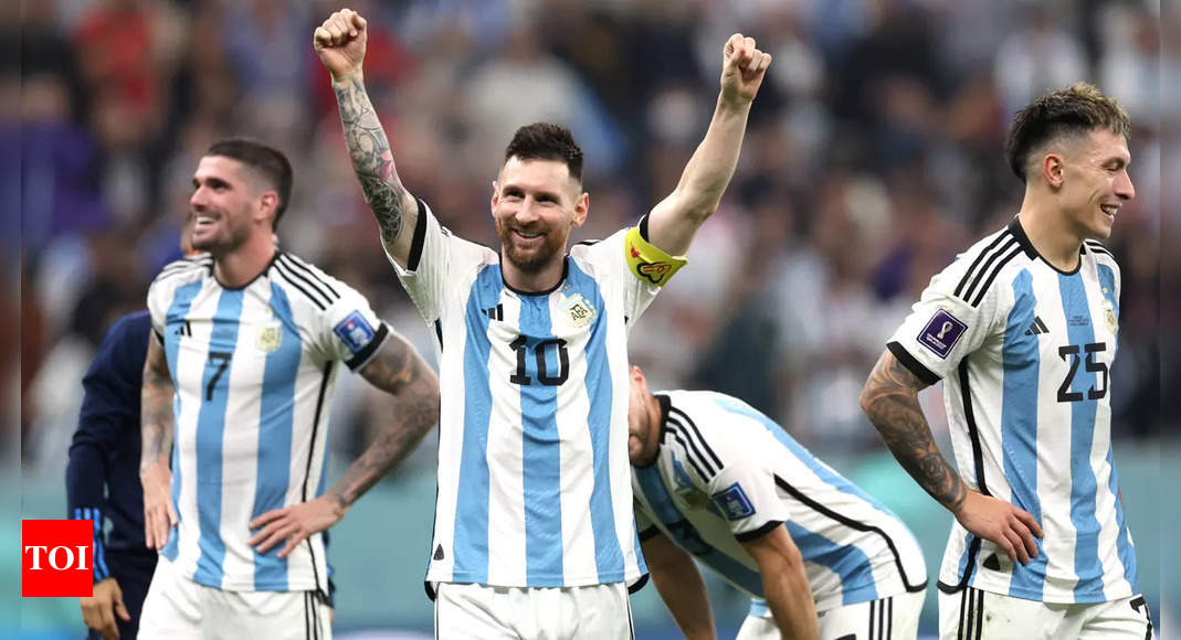 Argentina vs Croatia Highlights: Vintage Messi and Alvarez power Argentina into the final | Football News – Times of India
