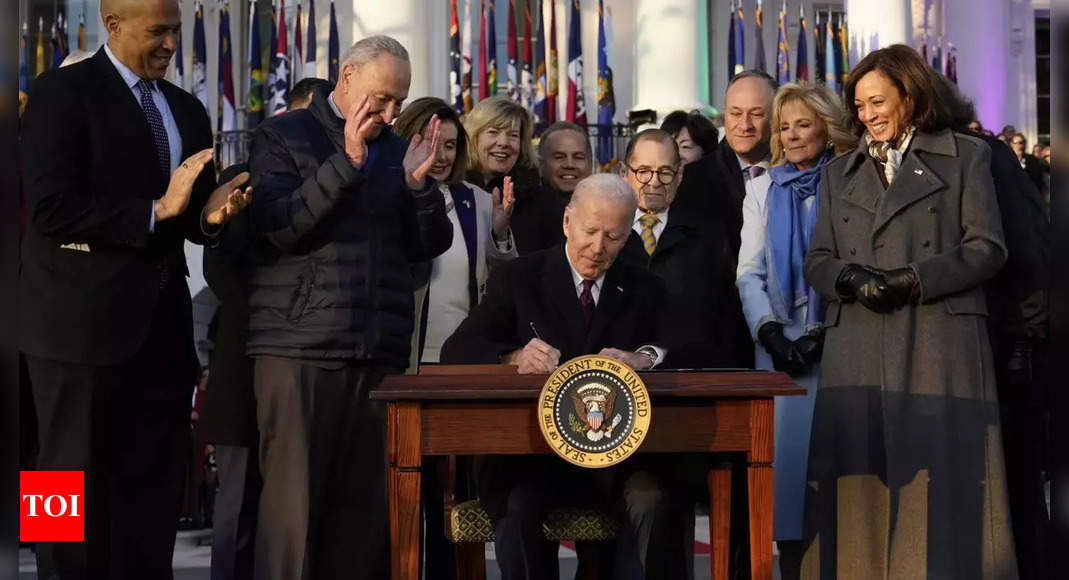 Biden signs same-sex marriage protections into law – Times of India