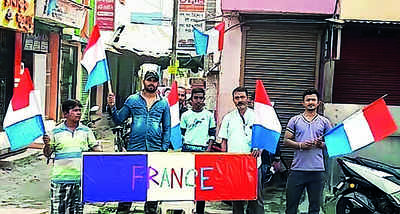 Chandernagore relives French connection, roots for Les Bleus
