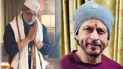 After Aamir Khan's viral pictures doing puja , Shah Rukh Khan's picture in teeka from recent visit to Vaishno Devi shrine becomes instant hit