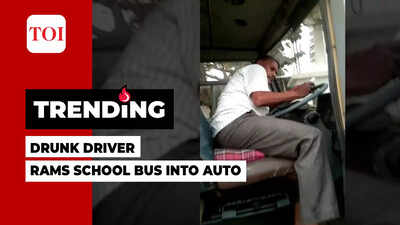 Drunk driver rams school bus with 40 kids into auto in Navi Mumbai ...