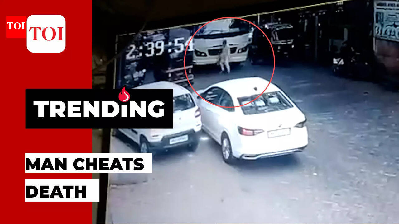 On cam: Man run over by bus in Mumbai’s Chandivali, survives by ...