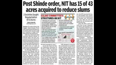 HC directs status quo on Eknath Shinde’s order to lease out NIT land