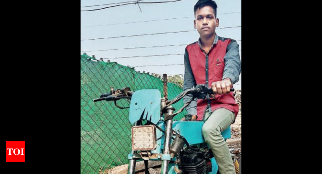 स्कूल छोड़ने वाले किशोर ने नागपुर में कबाड़ से बनाई कम कीमत की बाइक |  नागपुर समाचार – टाइम्स ऑफ इंडिया