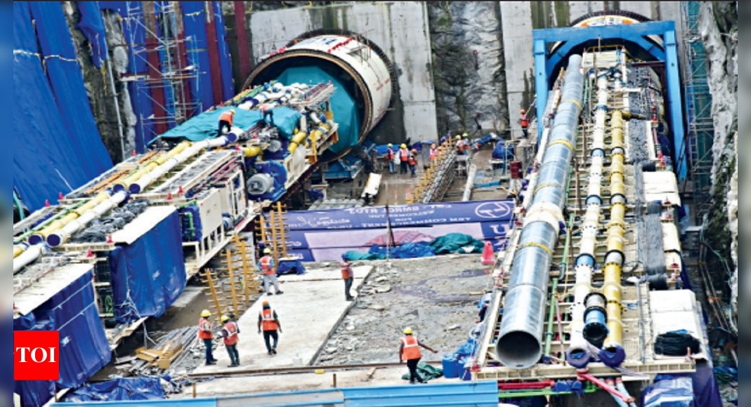 इसमें 9 टीबीएमएस: शहर की सबसे लंबी सुरंग का 70% काम खत्म |  बेंगलुरु समाचार – टाइम्स ऑफ इंडिया